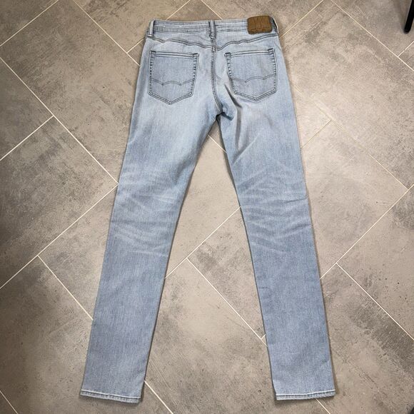 American Eagle Jeans Mens 32x36 Blue Skinny Next Level Flex Faded - Picture 8 of 11